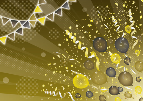 紙吹雪50 紙吹雪,リボン,風船,旗,背景,飾り,パーティー,パレード,イベント,舞うのイラスト素材