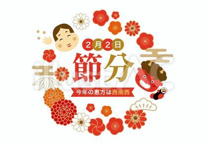 2025年節分のフレーム