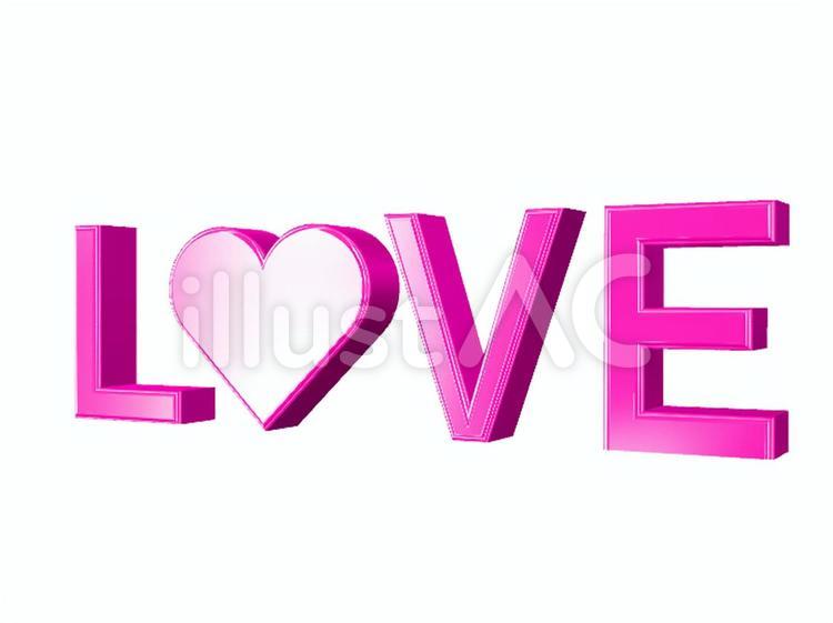 LOVE 文字 ハート LOVE 文字 ハート love,文字,ラブのイラスト素材