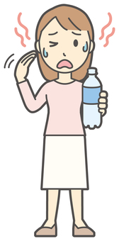  ロングヘア女性-093-全身