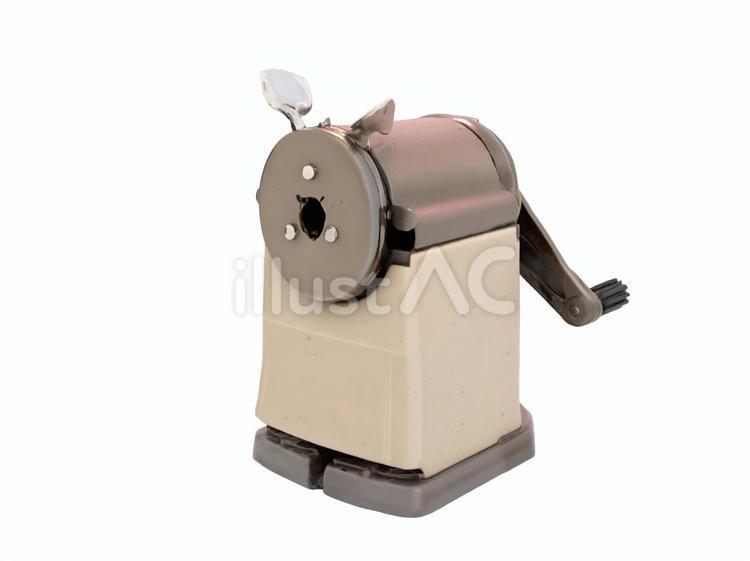 昭和レトロっぽい会社や勉強用の鉛筆削り器 鉛筆削り器,文具,小物のイラスト素材