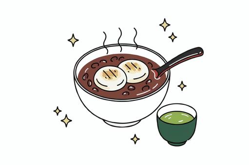 おしることお茶