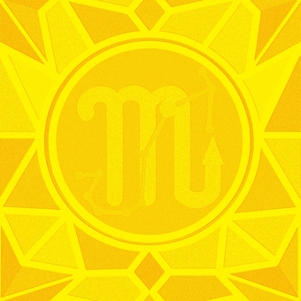 シームレスなモザイク蠍座　ｐ エンボス さそり座,蠍座,星占い,ホロスコープ,占星術,12星座,宇宙,天体,天文,ギリシャ神話のイラスト素材