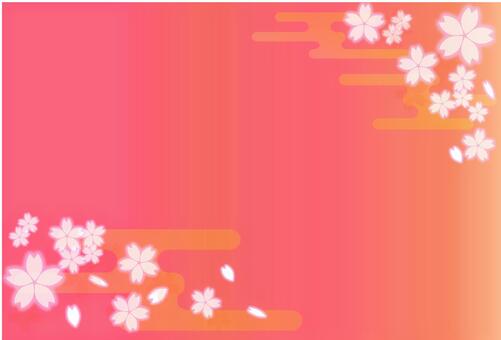 Japanese cherry blossom background 3, japanese style, cherry blossoms, pink, JPG, PNG and AI