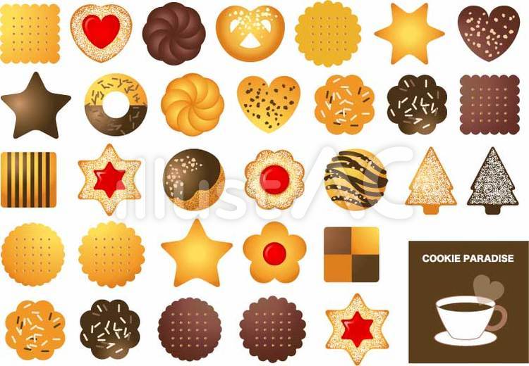 クッキーパラダイス クッキー,スイーツ,お菓子のイラスト素材
