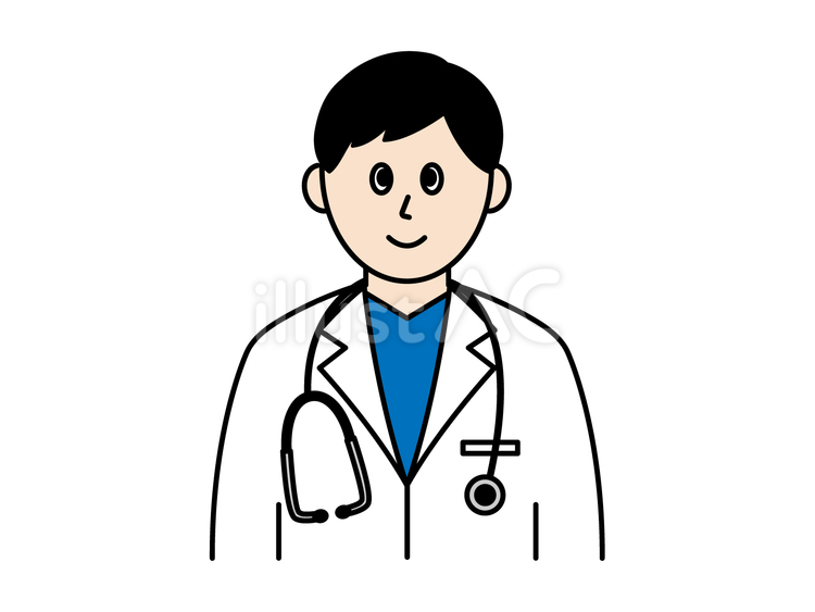 医師の男性 医師,男性,白衣のイラスト素材