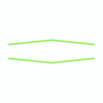 黄緑の線で描かれたシンプルなあしらい