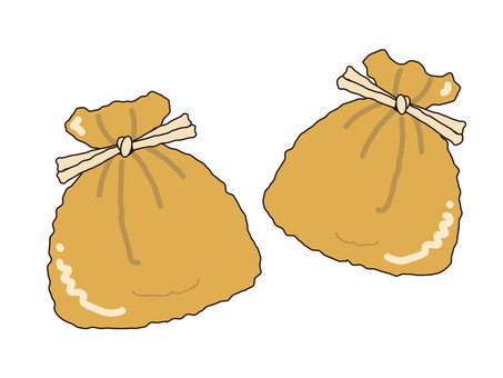 しみしみ餅巾着 餅巾着,おでん,油揚げ,もち,出汁,冬,和食のイラスト素材