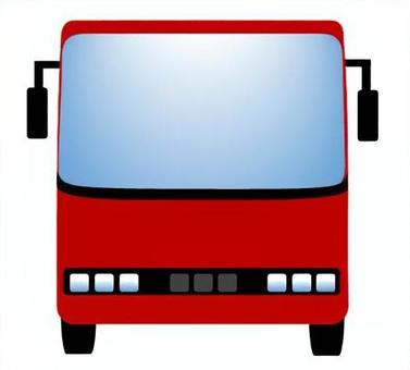 バス87 バス,観光バス,大型バス,正面,ビジネス,ユニーク,オリジナル,イラスト,車,乗り物のイラスト素材