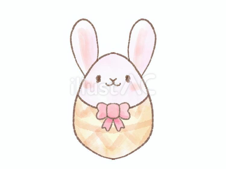 イースターうさぎエッグ イースター,うさぎ,たまごのイラスト素材