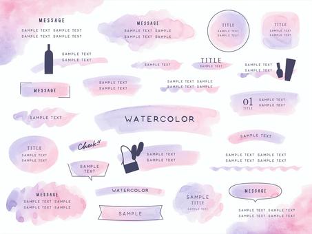 Watercolor frame material from light purple to pink, JPG, PNG và AI Watercolor frame material from light purple to pink, màu nước, màu hồng, cây tử đinh hương, JPG, PNG và AI