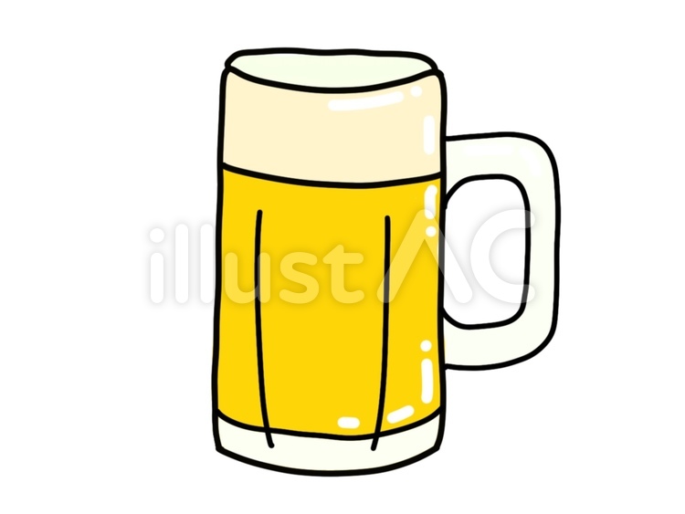 生ビールイラスト No 無料イラストなら イラストac