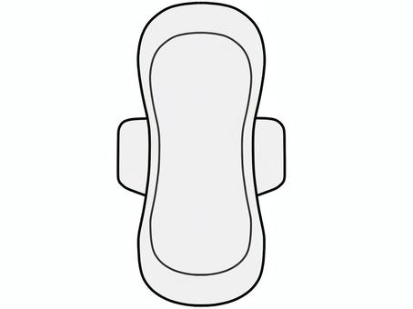 生理用品 生理用品,女性用,生理,ナプキン,月経のイラスト素材