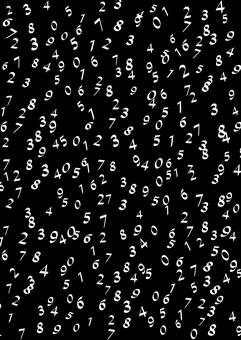 数字背景 数字,文字,カウント,数える,計算,散らばる,背景,白抜き,a4のイラスト素材