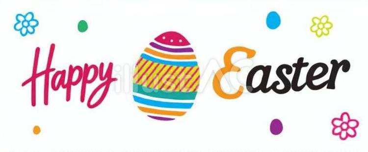 HappyEasterとエッグ イースター,英語,卵のイラスト素材