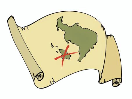 地図 地図 地図,古い,宝,目印,アンティーク,劣化,破れのイラスト素材