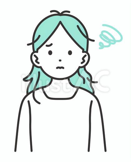 髪のトラブルで悩む女性