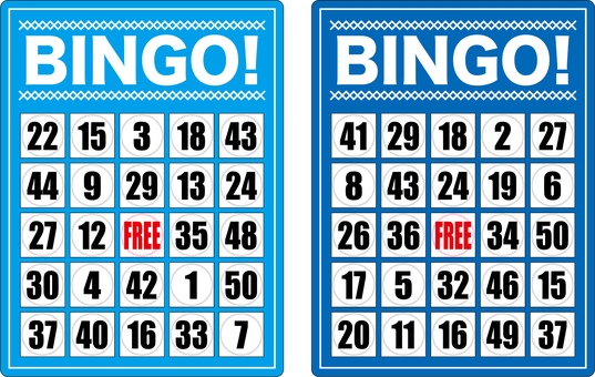 Illustration, bingo card, bingo game, bingo, 