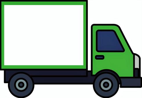 緑の貨物トラックです。 緑の貨物トラックです。 トラック,貨物車,輸送,貨物,運送業,配送,荷台,自動車,物流,短距離のイラスト素材