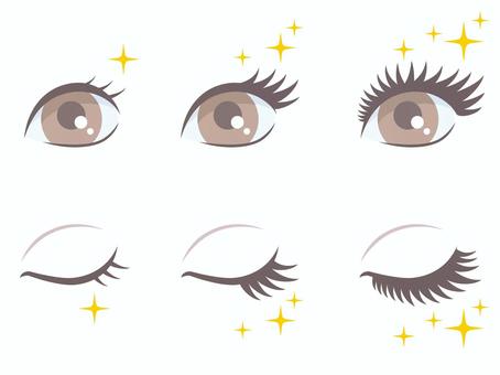 まつげの成長 まつげ,目,美容,マスカラ,つけまつげ,アイメイク,化粧,メイクアップ,ポイントメイク,アイラッシュセラムのイラスト素材