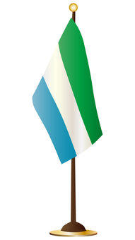 シエラレオネの卓上旗