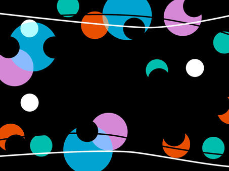 ダークな背景　色違い1 ダーク,格好良い,カラフル,丸,線,背景,壁紙のイラスト素材