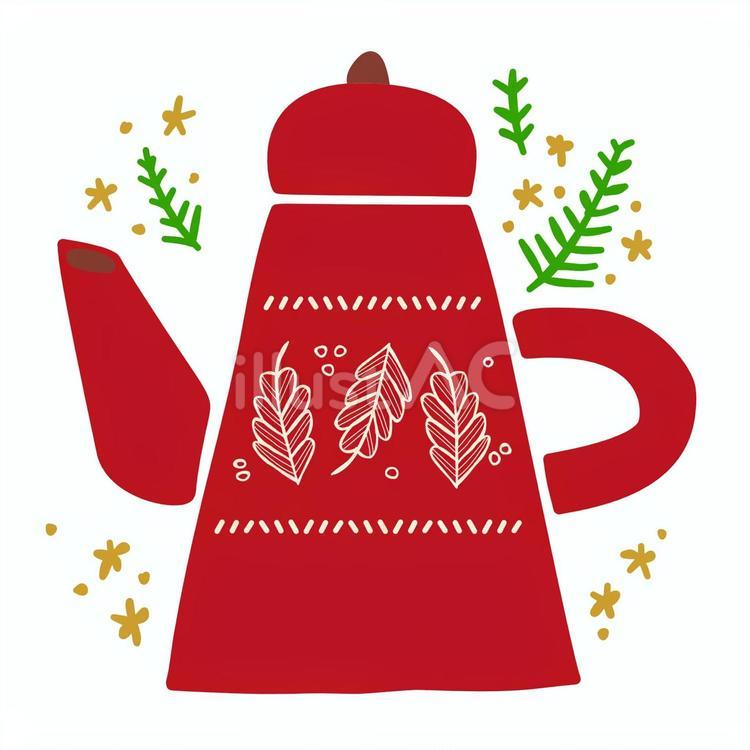 北欧風/紅茶/インテリア 北欧風,ポット,紅茶のイラスト素材