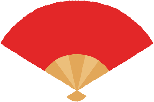 Red folding fan, folding fan, fan, a fan, JPG and PNG