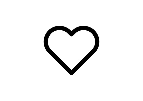 ハートアイコン（いいね・お気に入り） ハート,いいね,高評価,ファボ,良い,sns,web,サイト,hp,ホームページのイラスト素材