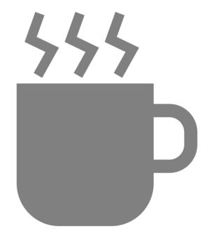 マグカップのアイコン グレー マグカップ,コップ,食器,飲み物,容器,コーヒーカップ,喫茶店,カフェ,ドリンク,嗜好品のイラスト素材