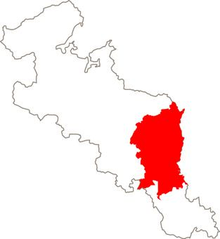 京都府県庁所在地　 京都府,京都市,県庁所在地,拡大,境界,輪郭,地図のイラスト素材