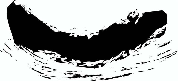 手描き筆線 墨線 手描き筆線 墨線 筆,ライン,筆線,罫線,毛筆,線,ブラシ,かすれ,筆書き,絵の具のイラスト素材
