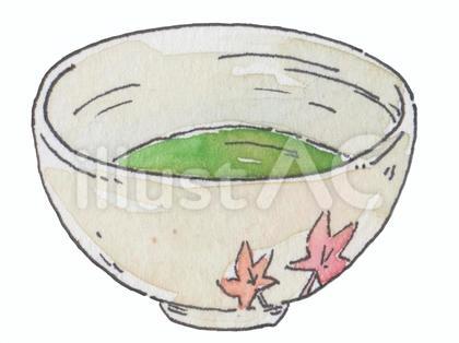 抹茶碗 水彩