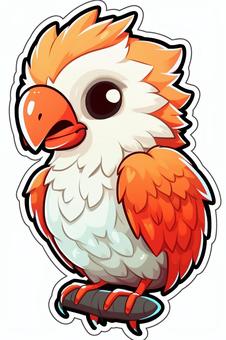 parrot stickers, , JPG