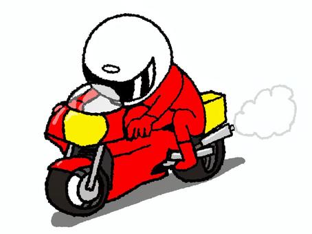 バイクに跨るシルエット シルエット,フォーム,跨ぐ,二輪車,バイク,ライダー,イメージ,お知らせ用,宣伝用,pop調のイラスト素材