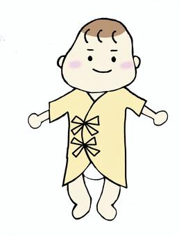 插图, 宝宝, 新生儿, 哈衣, 