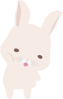 Raised hands_rabbit_white, JPG, PNG and AI Raised hands_rabbit_white, raising hands, rabbit, animal, JPG, PNG and AI