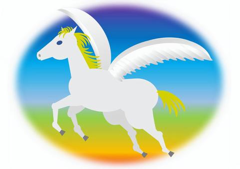 ペガサス ペガサス,ギリシャ神話,馬,翼,生き物のイラスト素材