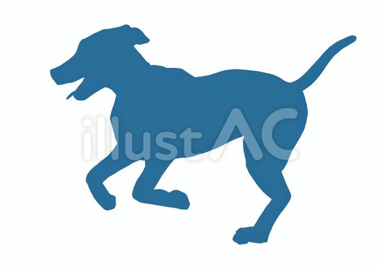 影絵の犬イラスト No 無料イラストなら イラストac