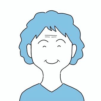 笑顔の表情・高齢女性 笑顔の表情・高齢女性 笑顔,表情,高齢,女性,ご機嫌,老人のイラスト素材
