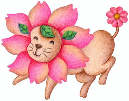 Flower lion, flower, lion, animal, JPG and PNG