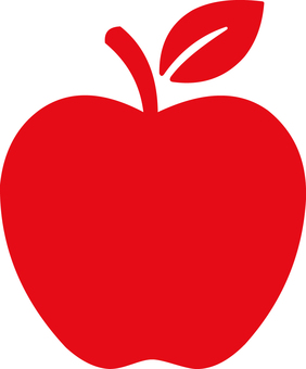 ピクトグラムの赤のりんごです。 ピクトグラム,りんご,シンプル,食べ物,果物,おいしい,狩り,秋,味覚,スイーツのイラスト素材