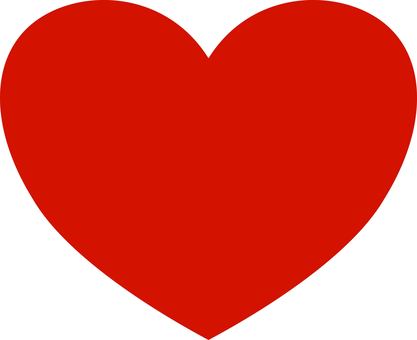 ハート⑯ ハート,ハートマーク,赤,飾り,装飾,マーク,単品,単体,レッド,心のイラスト素材