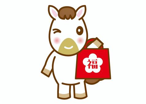 午年年賀状素材3