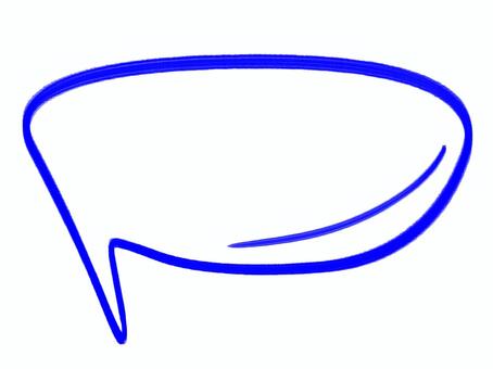 Speech balloon 3, blue, speech balloon, frame, JPG and PNG