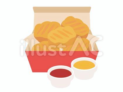 チキンナゲットとソース