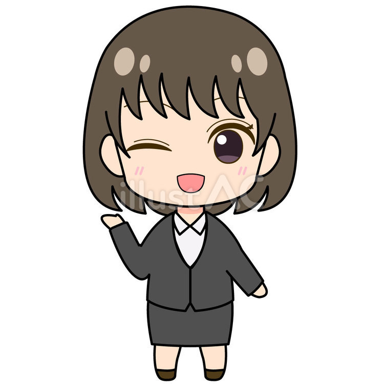 案内をするスーツを着た女性 女性,かわいい,スーツのイラスト素材
