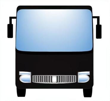 バス94 バス,観光バス,大型バス,正面,ビジネス,ユニーク,オリジナル,イラスト,車,乗り物のイラスト素材