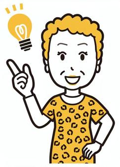  大阪のおばちゃん(黄)-208-バスト