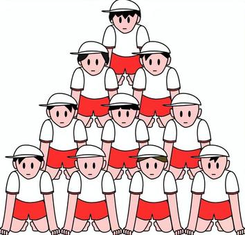 Illustration, group gymnastics, gymnastics, sports day, 